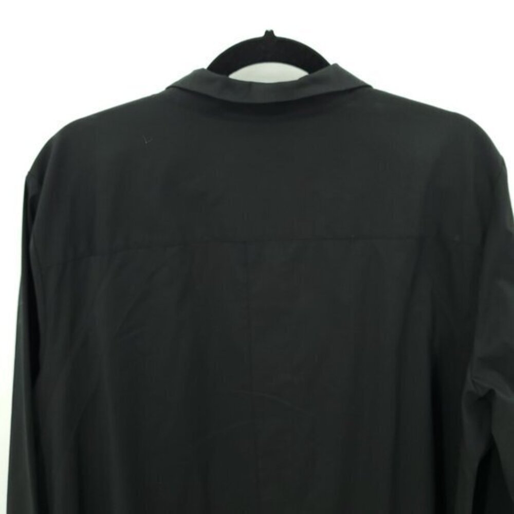 Lafayette 148 New York Plus Marla Cotton-Blend Covered Button Collared Top XXL - Picture 10 of 16